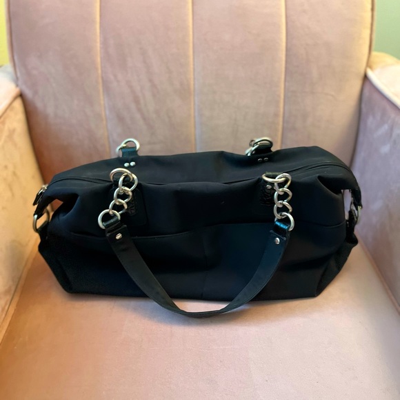 Liz Claiborne Black Shoulder Purse - Picture 3 of 8